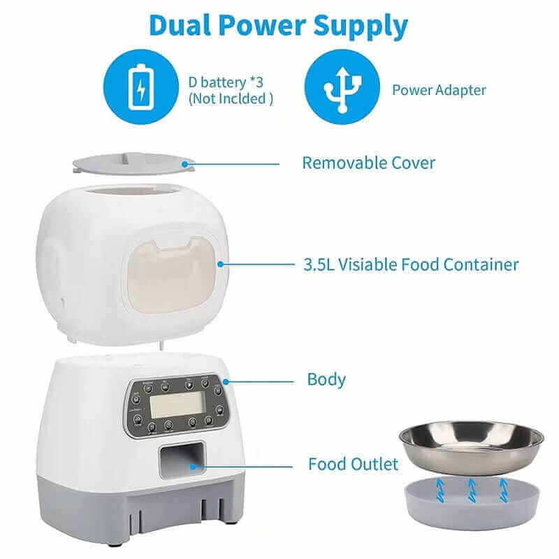 3.5L Automatic Smart Dog FeederAutomatic Dog Feeder,FEEDING,Smart Dog Feeder,smart feeder,smart feeder pet,smart pet feeder