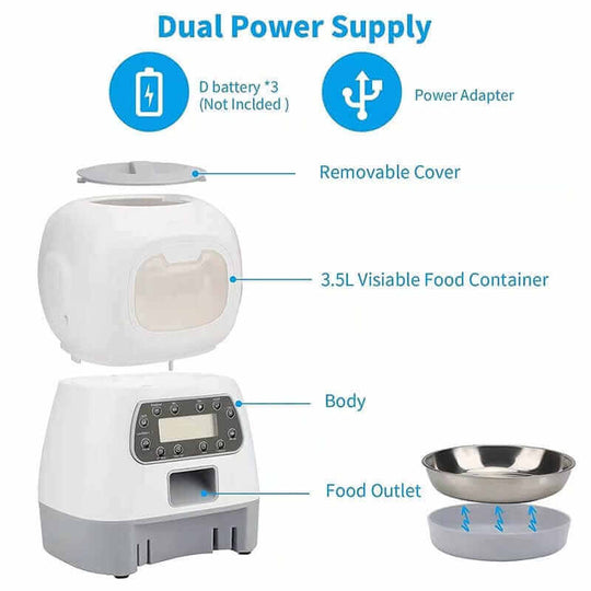 3.5L Automatic Smart Dog FeederAutomatic Dog Feeder,FEEDING,Smart Dog Feeder,smart feeder,smart feeder pet,smart pet feeder