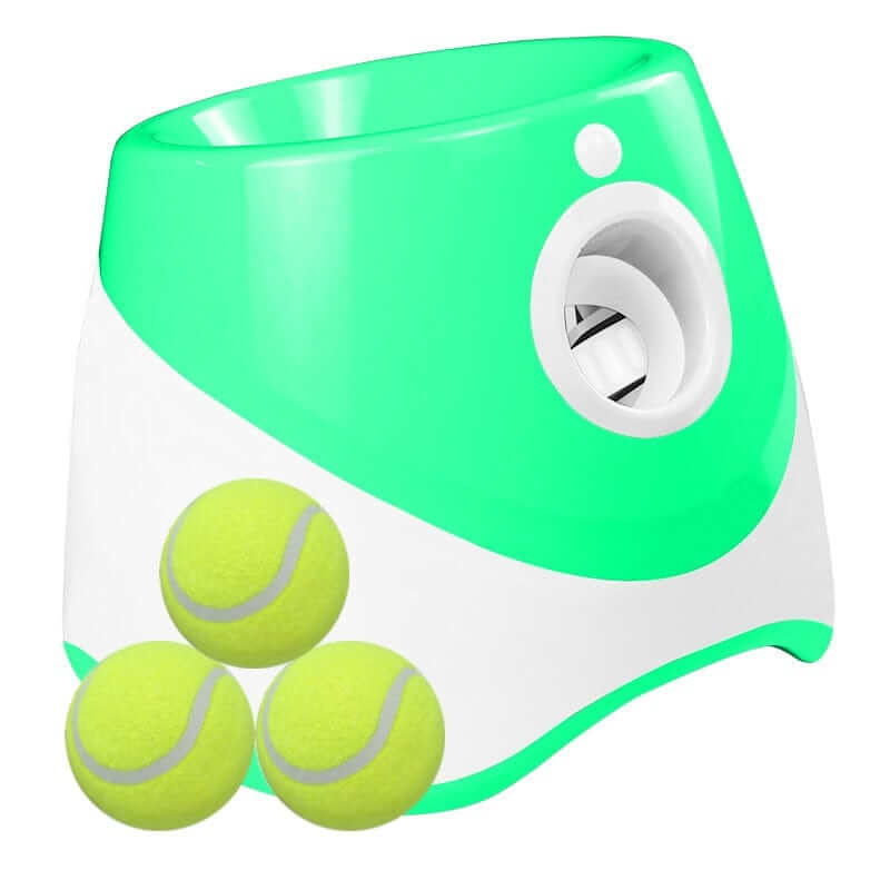 Green Automatic Tennis Launcher for Dogs