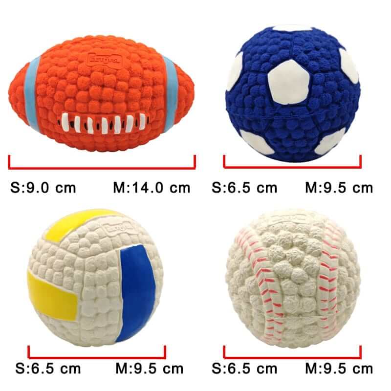 Sizes of Different Interactive Chew Toys for Dogs