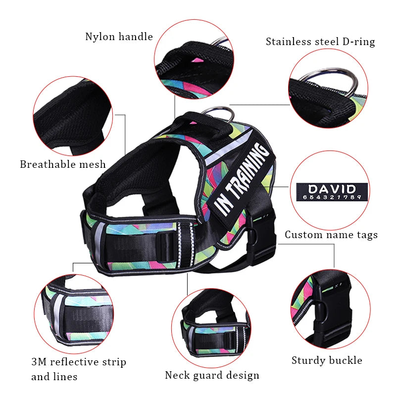 Features Of  Adjustable Nylon Dog Harness