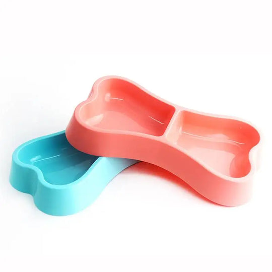 Bone-Shaped Double Dog Feeder Bowldog feeder,Dog Feeder Bowl,Double Dog Feeder,FEEDING