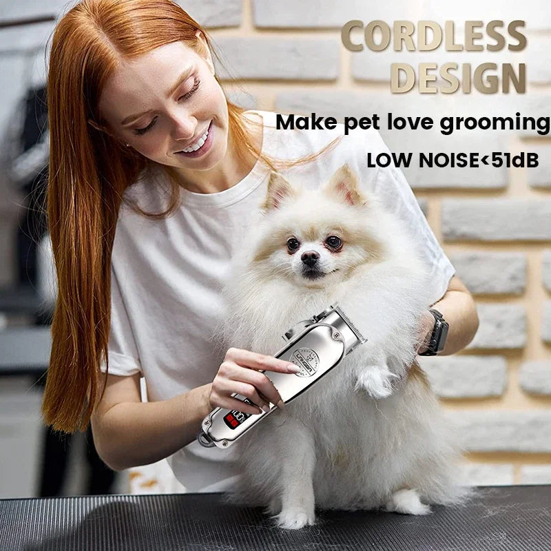 Rechargeable All-Metal Dog Hair ClipperDog Hair Clipper,Dog Trimmer,GROOMING,Pet Trimmer,Professional Dog Trimmer,Professional Pet Trimmer,TRAINING PRODUCTS,Trimmer