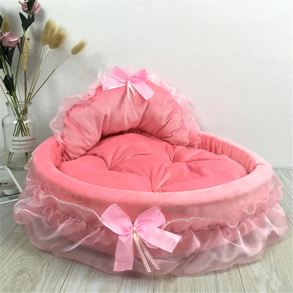 Hanpanda Dog Bed Detachable Oval PrincessBEDS AND MATS