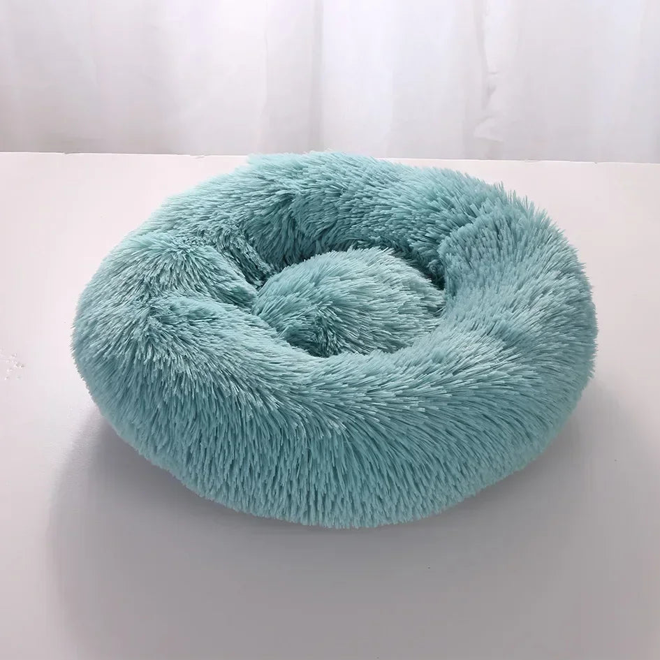 Super Soft Long Plush Round Cushion Dog BedBEDS AND MATS,Dog Bed,Plush Dog Bed,Round Cushion Dog Bed,Soft Dog Bed,Soft Long Plush Dog Bed,Washable Dog Bed