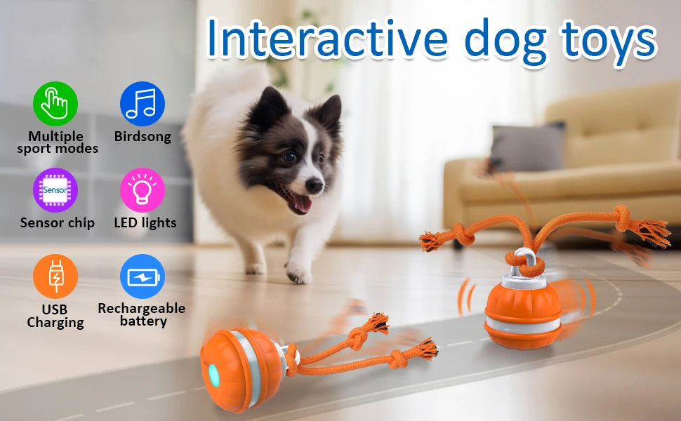 Smart Interactive Dog Toy Ball - Motion Activated Chew ToyChew Toy,Chew Toys,Dog Chew Toy,Dog Toy,Dog Toy Ball,Dog Toys,Motion Activated Chew Toy,TOYS