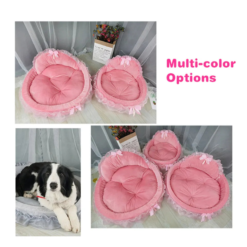 Hanpanda Dog Bed Detachable Oval PrincessBEDS AND MATS