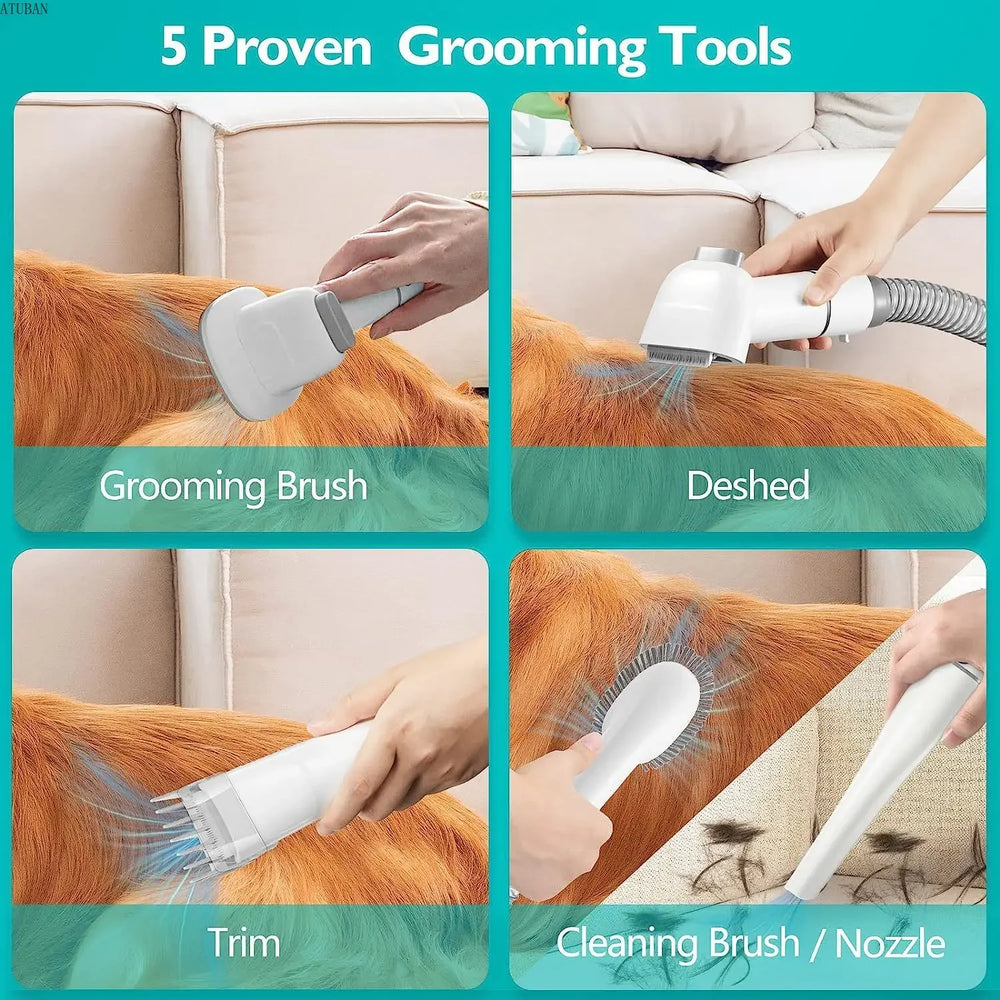 Pet Grooming Vacuum Kit with Low Noise & 2.3L SuctionGROOMING,Low Noise Suction,Low Noise Vacuum Kit,Pet Grooming Kit,Pet Grooming Vacuum Kit,Powerful Clippers