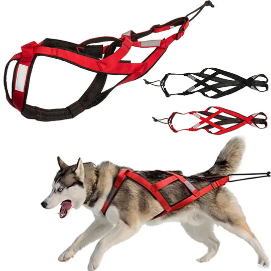 Dog Harness Mushing X Back Training VestAdjustable Dog Harness,Dog Harness,Dog Harness & Leash,Dog Harness Vest,HARNESSES,Reflective Dog Harness
