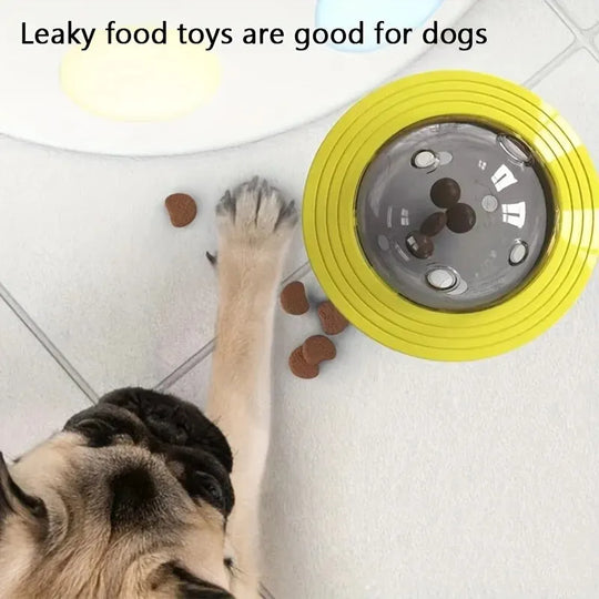 Dog Food Storage Toy In Yellow Color