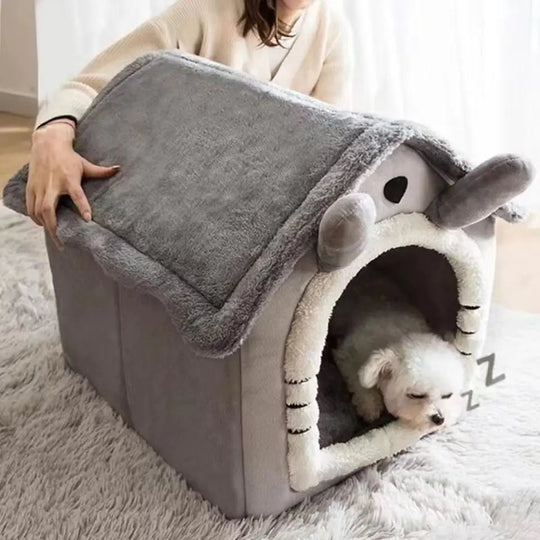 Soft Dog Bed Enclosed House with Removable CushionBEDS AND MATS,Dog Bed,Foldable Dog Bed,MADDEN Dog Bed,Pet Bed