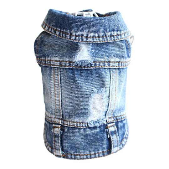 Denim Dog Coat Cowboy Style for Small DogsCLOTHING,Cowboy Style,Cowboy Style Denim Dog Coat,Denim Dog Coat,Dog Coat