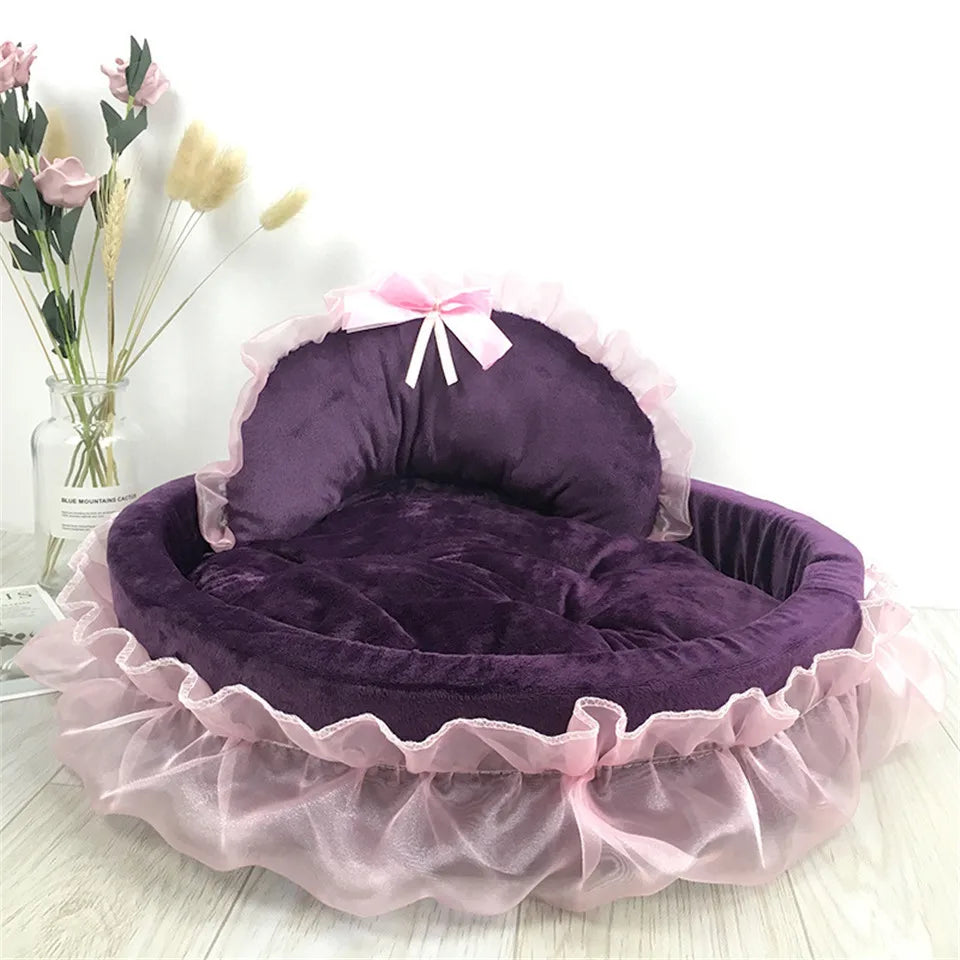 Hanpanda Dog Bed Detachable Oval PrincessBEDS AND MATS