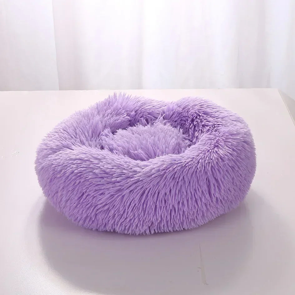 Super Soft Long Plush Round Cushion Dog BedBEDS AND MATS,Dog Bed,Plush Dog Bed,Round Cushion Dog Bed,Soft Dog Bed,Soft Long Plush Dog Bed,Washable Dog Bed