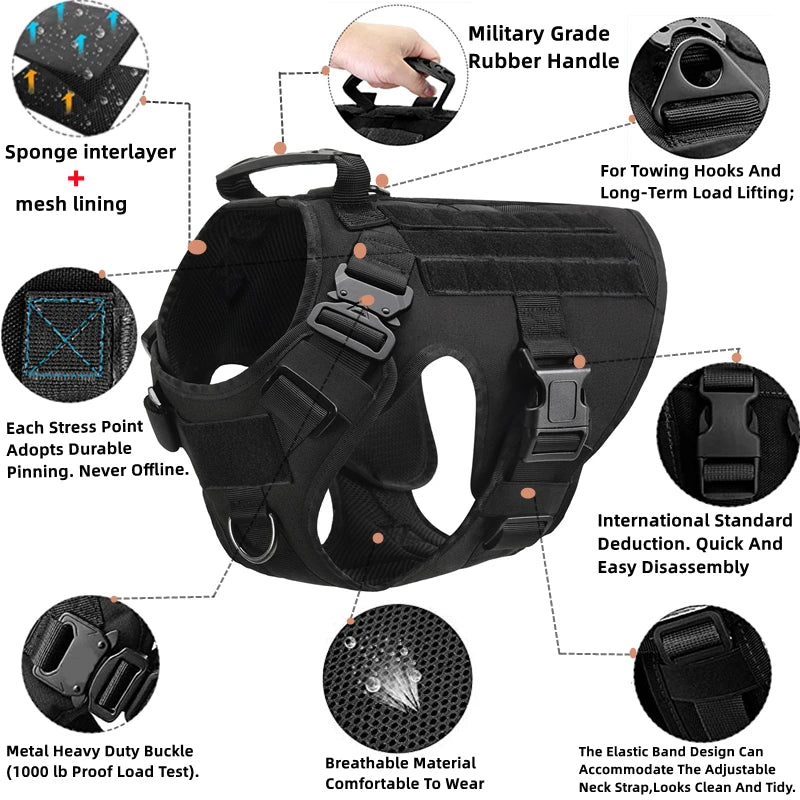 Tactical Military Vest for DogsDog Tactical Military Vest,Dog Training Harness,Tactical Military Vest,TRAINING PRODUCTS