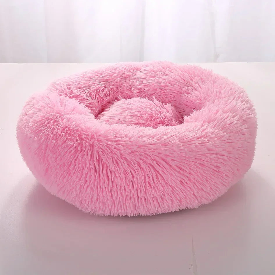 Super Soft Long Plush Round Cushion Dog BedBEDS AND MATS,Dog Bed,Plush Dog Bed,Round Cushion Dog Bed,Soft Dog Bed,Soft Long Plush Dog Bed,Washable Dog Bed