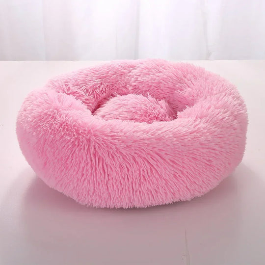 Super Soft Long Plush Round Cushion Dog BedBEDS AND MATS,Dog Bed,Plush Dog Bed,Round Cushion Dog Bed,Soft Dog Bed,Soft Long Plush Dog Bed,Washable Dog Bed