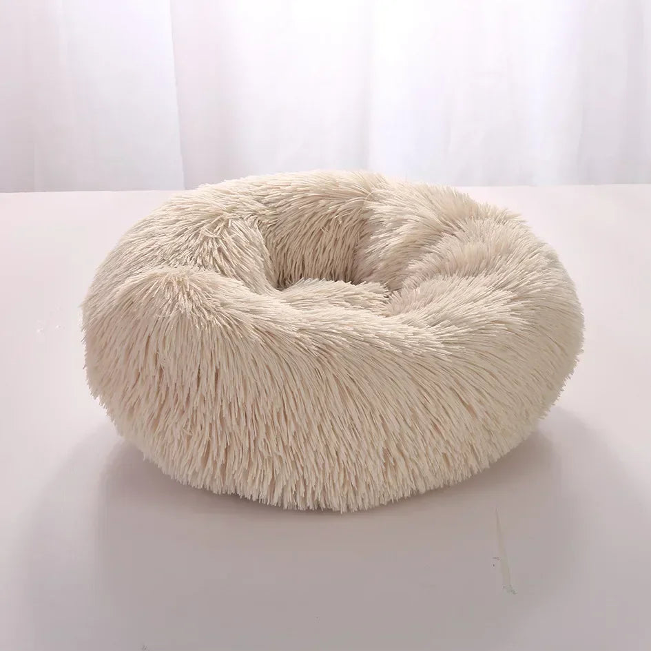 Super Soft Long Plush Round Cushion Dog BedBEDS AND MATS,Dog Bed,Plush Dog Bed,Round Cushion Dog Bed,Soft Dog Bed,Soft Long Plush Dog Bed,Washable Dog Bed