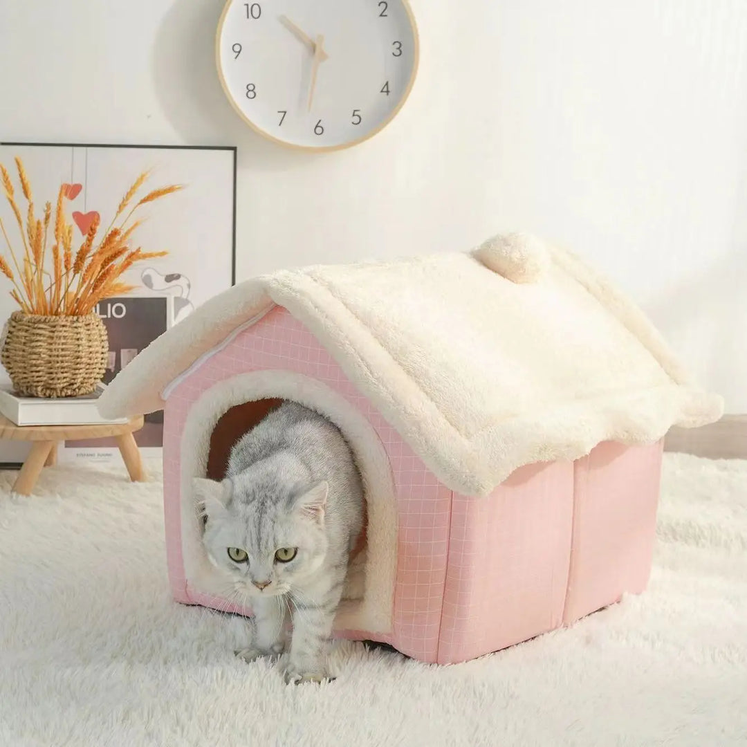 Soft Dog Bed Enclosed House with Removable CushionBEDS AND MATS,Dog Bed,Foldable Dog Bed,MADDEN Dog Bed,Pet Bed