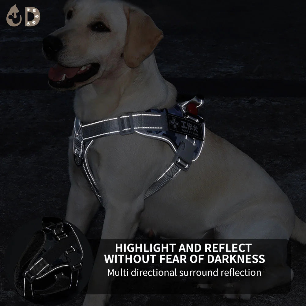 Reflective Multifunctional Dog Breathable Training VestBreathable Training Vest,Dog Harness,Dog Training Vest,HARNESSES,Multifunctional Dog Harness