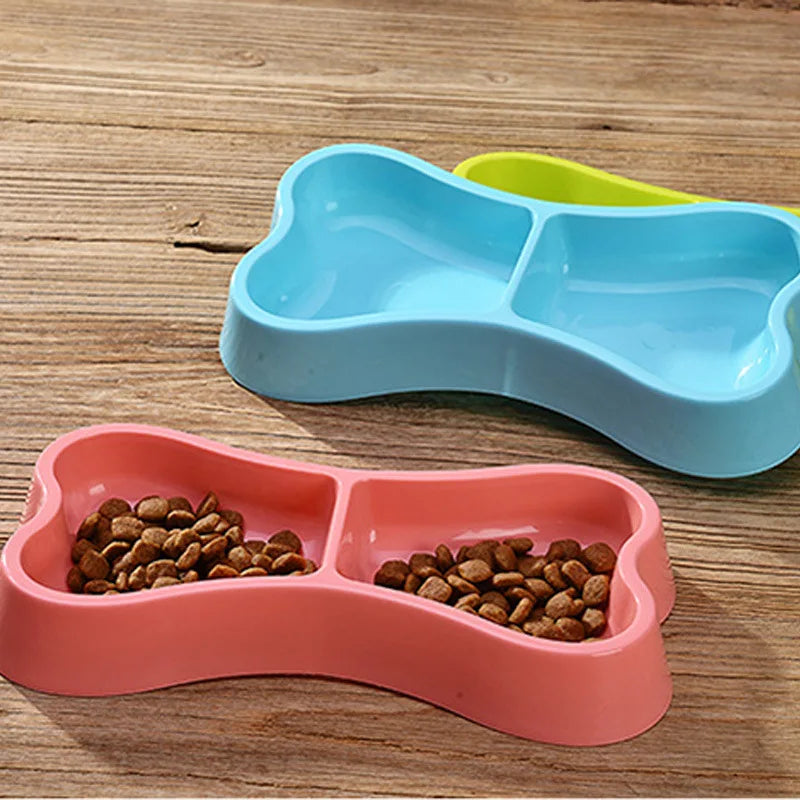 Bone-Shaped Double Dog Feeder Bowldog feeder,Dog Feeder Bowl,Double Dog Feeder,FEEDING