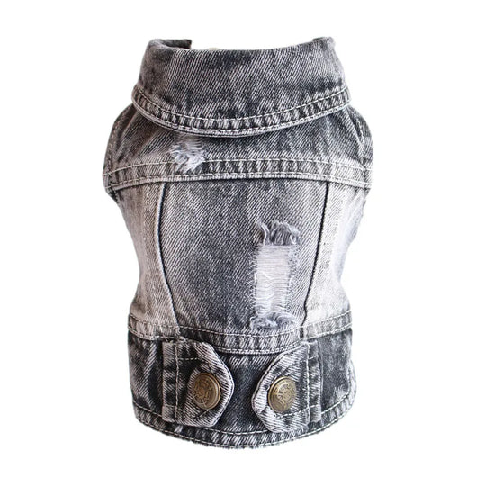 Denim Dog Coat Cowboy Style for Small DogsCLOTHING,Cowboy Style,Cowboy Style Denim Dog Coat,Denim Dog Coat,Dog Coat