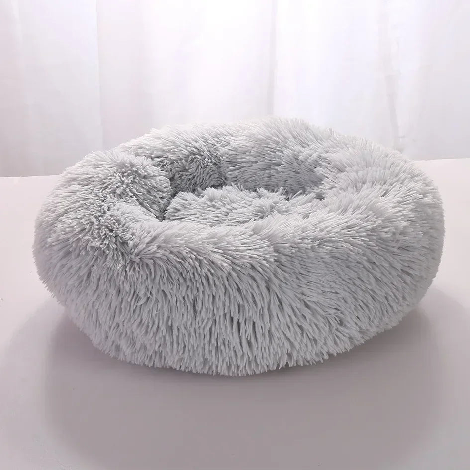 Super Soft Long Plush Round Cushion Dog BedBEDS AND MATS,Dog Bed,Plush Dog Bed,Round Cushion Dog Bed,Soft Dog Bed,Soft Long Plush Dog Bed,Washable Dog Bed