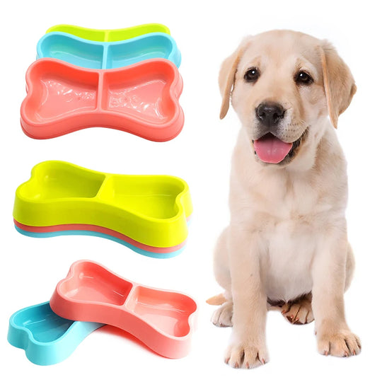 Bone-Shaped Double Dog Feeder Bowldog feeder,Dog Feeder Bowl,Double Dog Feeder,FEEDING