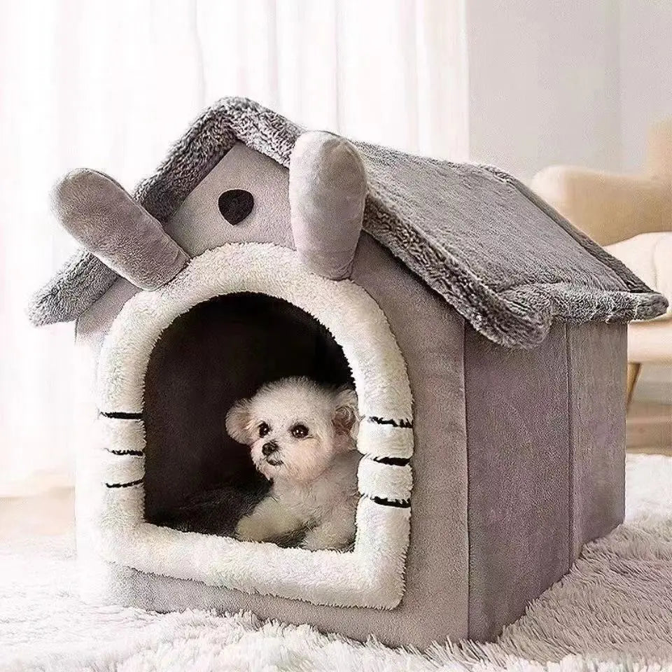 Soft Dog Bed Enclosed House with Removable CushionBEDS AND MATS,Dog Bed,Foldable Dog Bed,MADDEN Dog Bed,Pet Bed