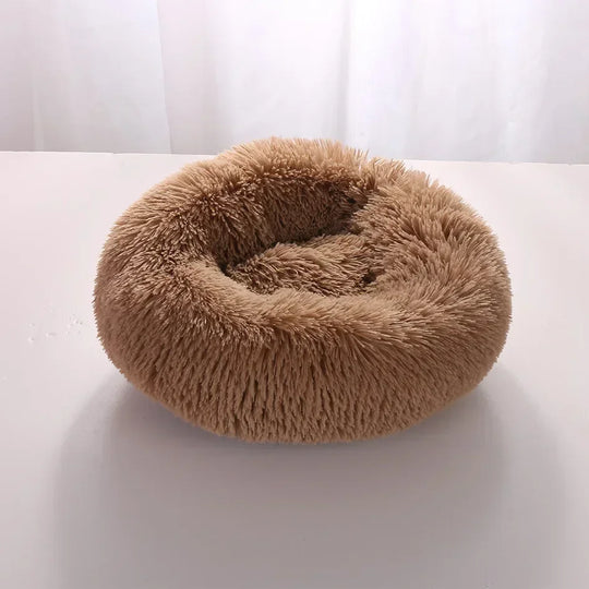 Super Soft Long Plush Round Cushion Dog BedBEDS AND MATS,Dog Bed,Plush Dog Bed,Round Cushion Dog Bed,Soft Dog Bed,Soft Long Plush Dog Bed,Washable Dog Bed