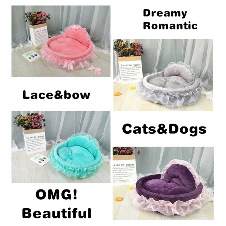 Hanpanda Dog Bed Detachable Oval PrincessBEDS AND MATS