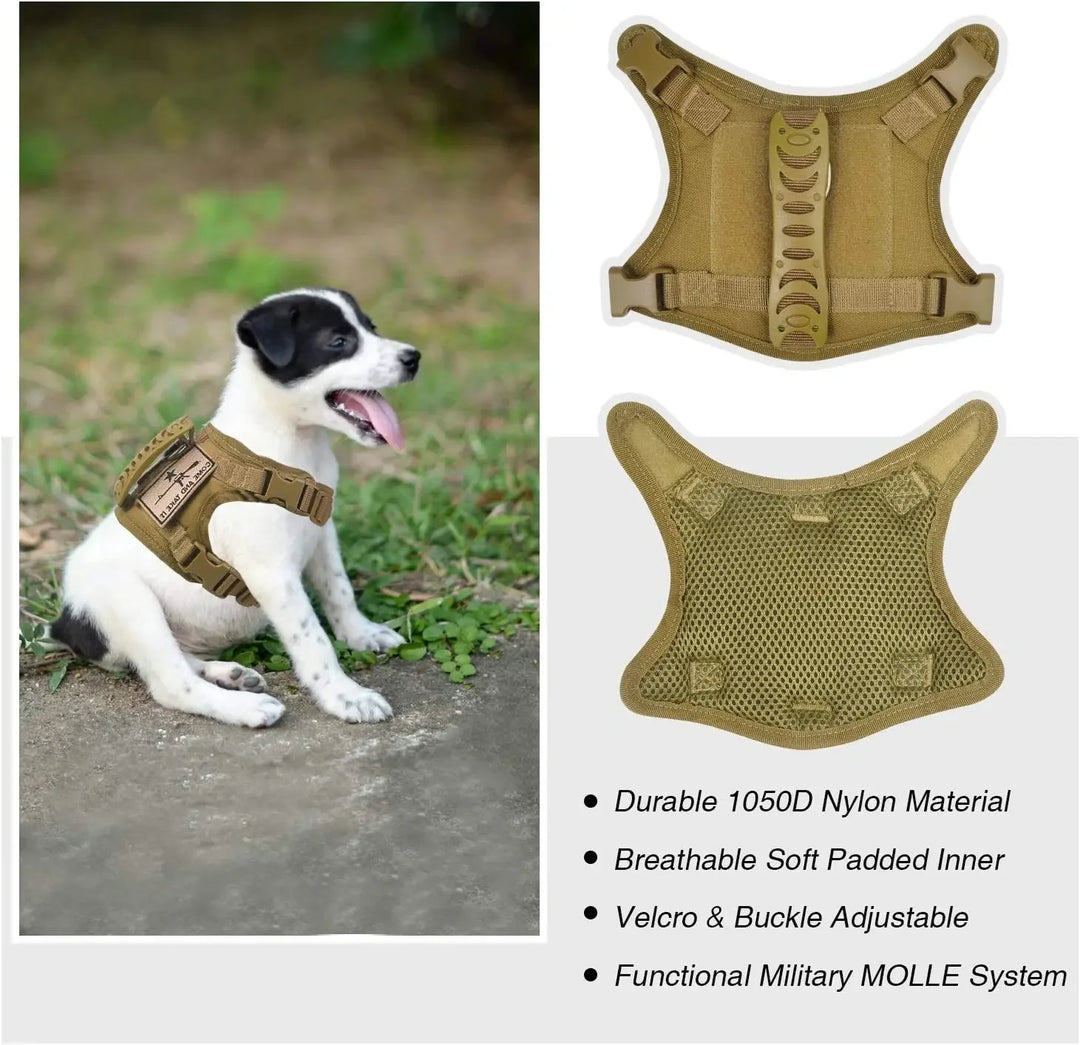 Adjustable Tactical Vest for Small DogsDog Tactical Military Vest,HARNESSES,Tactical Dog Harness,Tactical Dog Harness Set