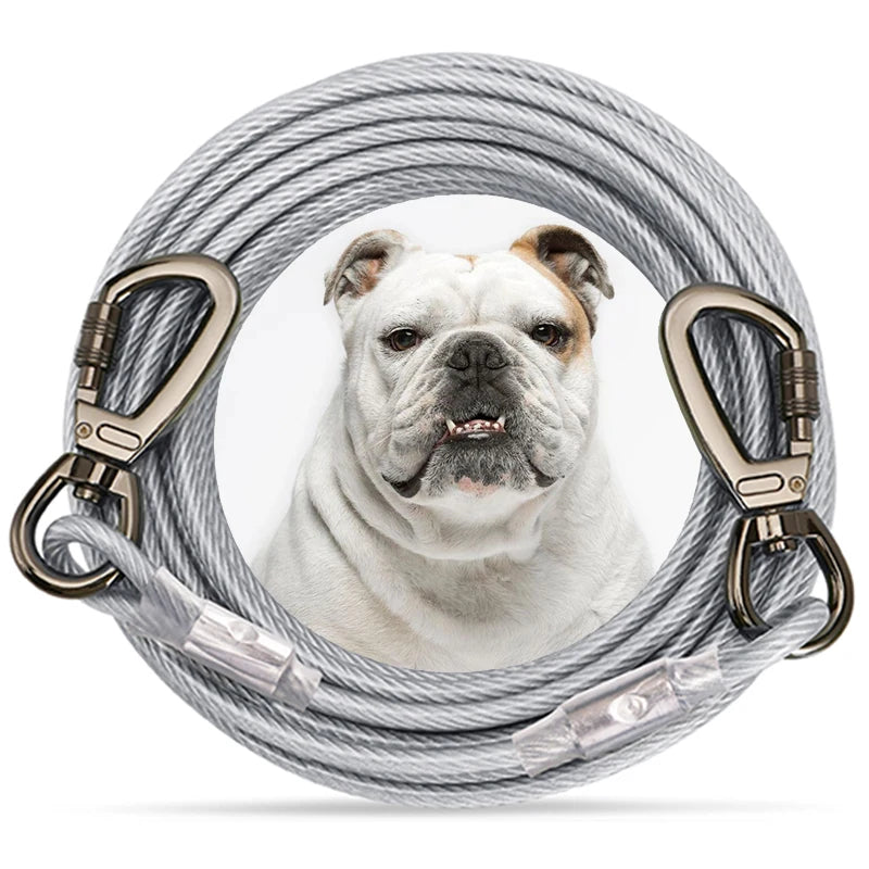 Heavy Duty Long Tie Out Cable Durable Leash for Large DogsCOLLARS AND LEASHES,Dogs Long Tie Out Cable,Heavy Duty Long Tie,Large Dogs Cable,Leash for Large Dogs,Long Tie Out Cable