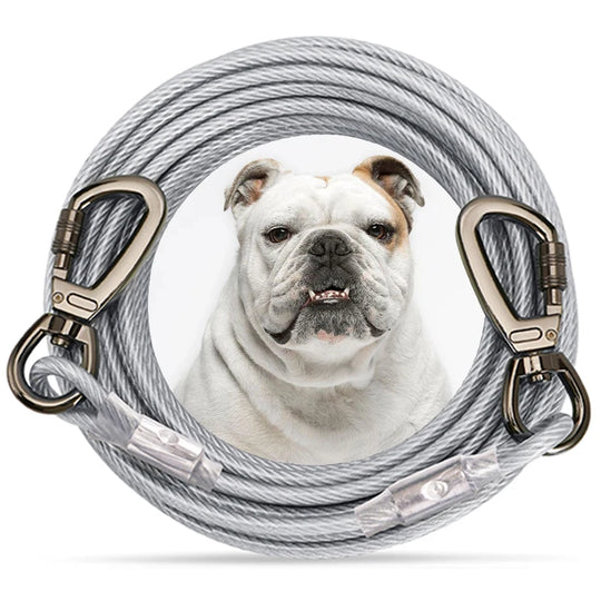 Heavy Duty Long Tie Out Cable Durable Leash for Large DogsCOLLARS AND LEASHES,Dogs Long Tie Out Cable,Heavy Duty Long Tie,Large Dogs Cable,Leash for Large Dogs,Long Tie Out Cable