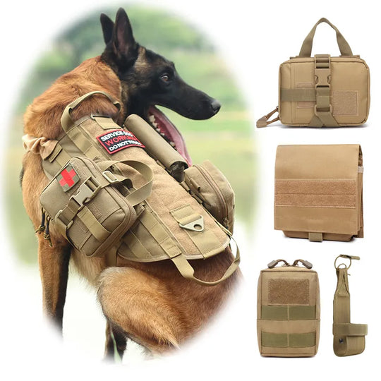 Tactical Dog Harness MOLLE BagsDog Harness,Dog Harness Vest,HARNESSES,Tactical Dog Harness,Tactical Dog Harness MOLLE Bags