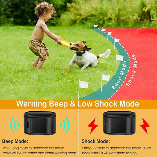 Invisible Wireless Dog Fence - Remote Control Shock CollarCollar,Dog Collar,Remote Control Shock Collar,Shock Collar,TRAINING PRODUCTS,Wireless Dog Fence