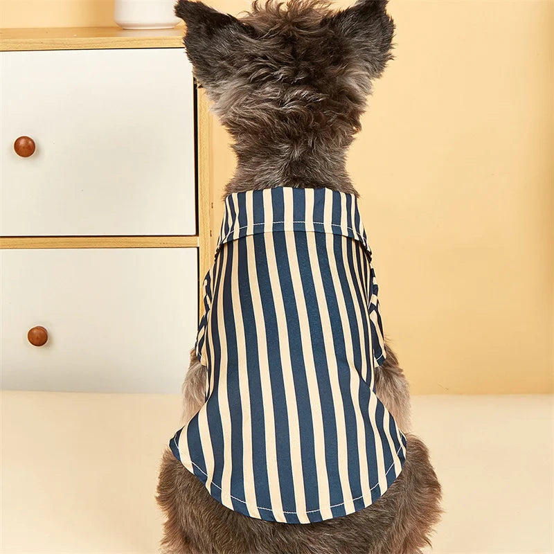 Cooling Stripe Dog Shirts - Summer Pet Clothes for Small DogsCLOTHING,Dog Shirts,Dog Stripe Shirts,Dog Summer Clothes,Small Dogs Clothes,Summer Pet Clothes