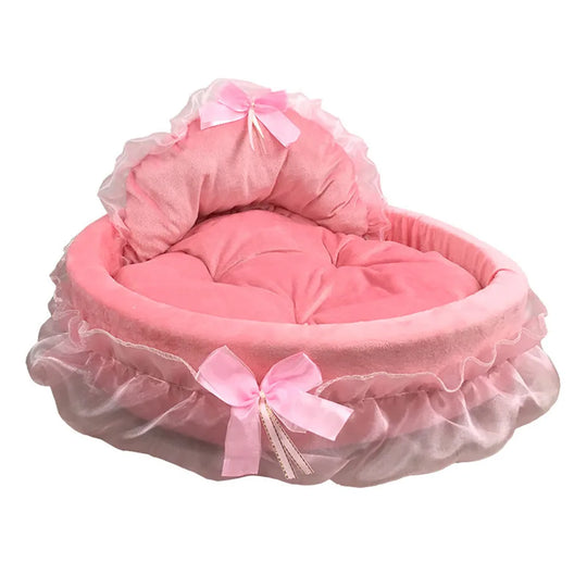 Hanpanda Dog Bed Detachable Oval PrincessBEDS AND MATS