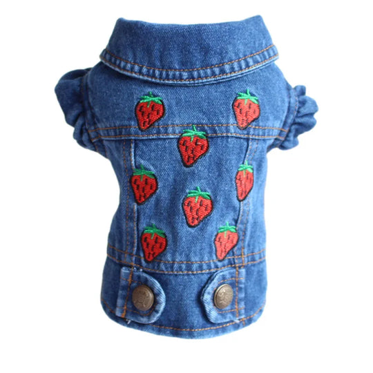 Denim Dog Coat Cowboy Style for Small DogsCLOTHING,Cowboy Style,Cowboy Style Denim Dog Coat,Denim Dog Coat,Dog Coat