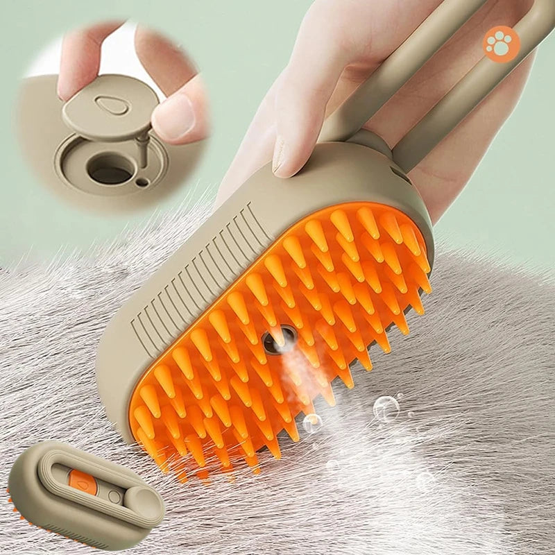 Steamy Dog 3-in-1 Electric Grooming Brush with Steam SprayElectric Grooming Brush,GROOMING,Grooming Brush,Grooming Brush with Steam Spray,Steam Brush,Steam Spray Brush