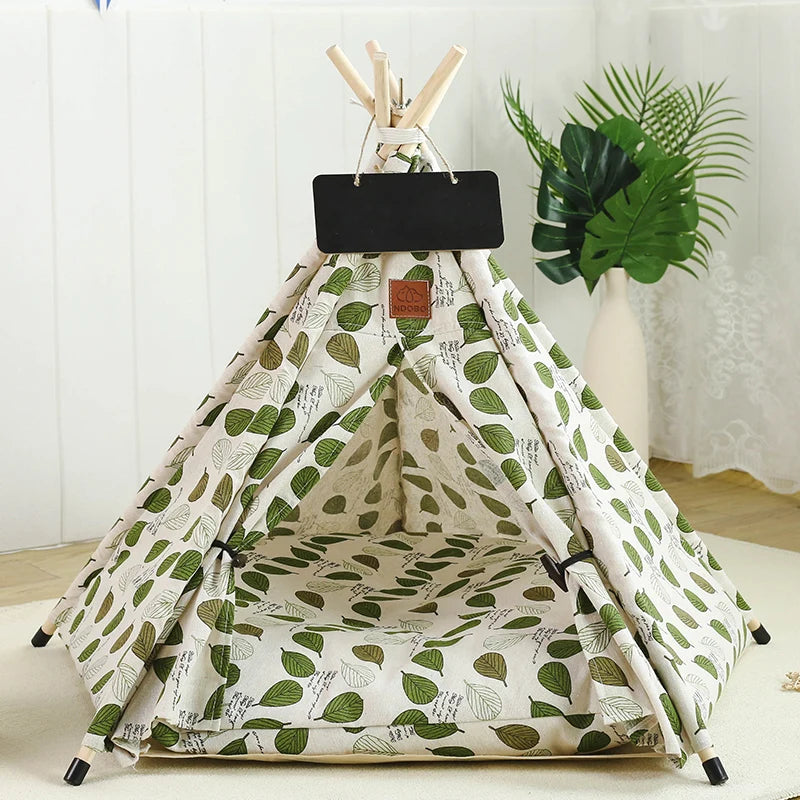 Tent with Washable Cushion Indoor Dog BedBEDS AND MATS,Cartoon Pet Bed,Dog Bed,Foldable Dog Bed,Pet Bed