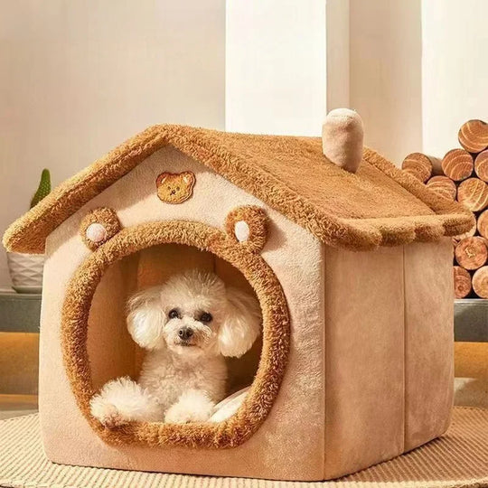 Soft Dog Bed Enclosed House with Removable CushionBEDS AND MATS,Dog Bed,Foldable Dog Bed,MADDEN Dog Bed,Pet Bed