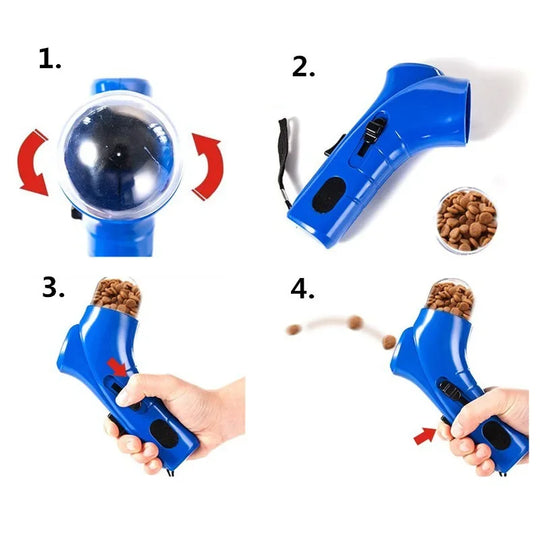 Dog Food Launcher - Interactive Pet Snack FeederDog Food Launcher,Food Launcher,Interactive Pet Feeder,Interactive Pet Snack Feeder,Pet Feeder,Pet Snack Feeder,TRAINING PRODUCTS