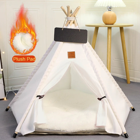 Tent with Washable Cushion Indoor Dog BedBEDS AND MATS,Cartoon Pet Bed,Dog Bed,Foldable Dog Bed,Pet Bed