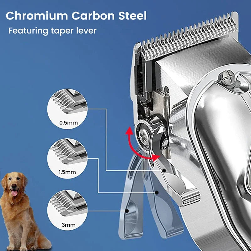 Rechargeable All-Metal Dog Hair ClipperDog Hair Clipper,Dog Trimmer,GROOMING,Pet Trimmer,Professional Dog Trimmer,Professional Pet Trimmer,TRAINING PRODUCTS,Trimmer