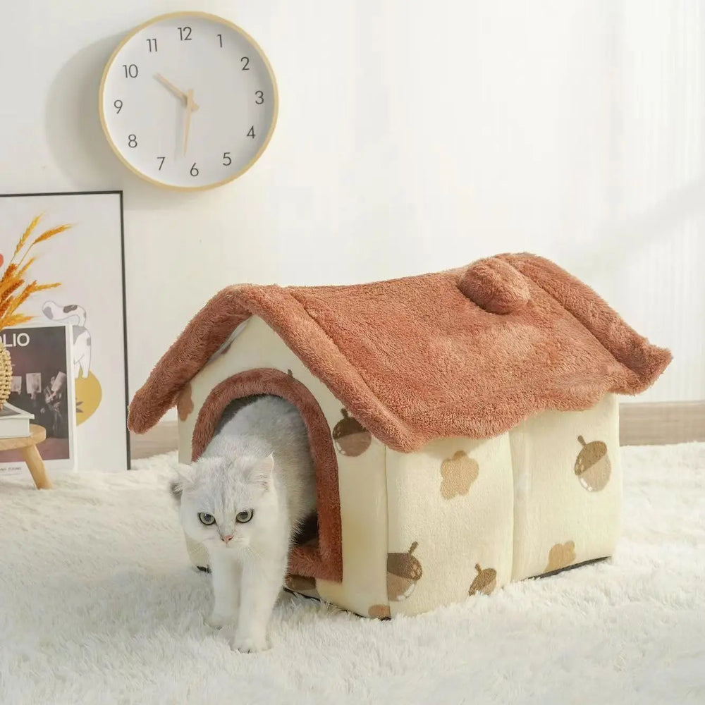 Soft Dog Bed Enclosed House with Removable CushionBEDS AND MATS,Dog Bed,Foldable Dog Bed,MADDEN Dog Bed,Pet Bed