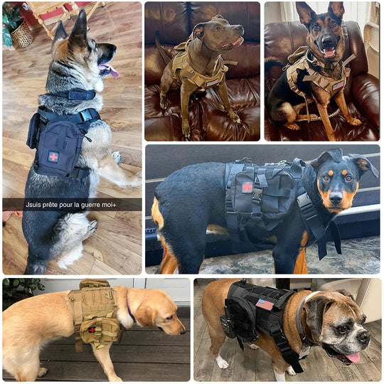 Tactical Dog Harness MOLLE BagsDog Harness,Dog Harness Vest,HARNESSES,Tactical Dog Harness,Tactical Dog Harness MOLLE Bags