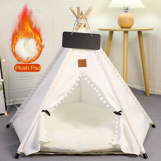 Tent with Washable Cushion Indoor Dog BedBEDS AND MATS,Cartoon Pet Bed,Dog Bed,Foldable Dog Bed,Pet Bed