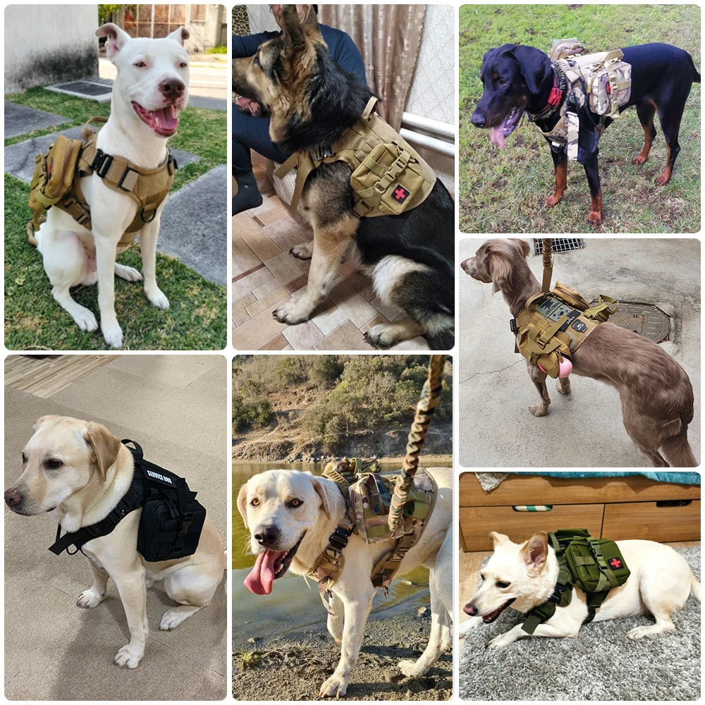 Tactical Dog Harness MOLLE BagsDog Harness,Dog Harness Vest,HARNESSES,Tactical Dog Harness,Tactical Dog Harness MOLLE Bags