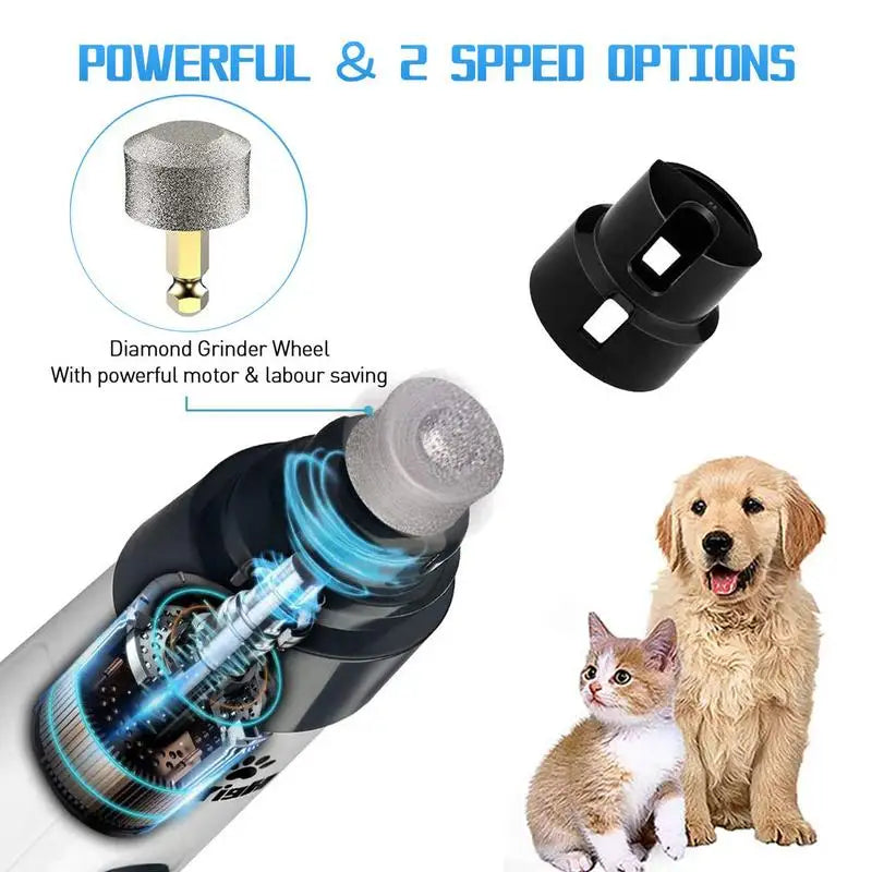 Electric Pet Nail Trimmer - USB RechargeableDog Nail Trimmer,Electric Dog Nail Trimmer,Electric Pet Nail Trimmer,GROOMING,Nail Trimmer